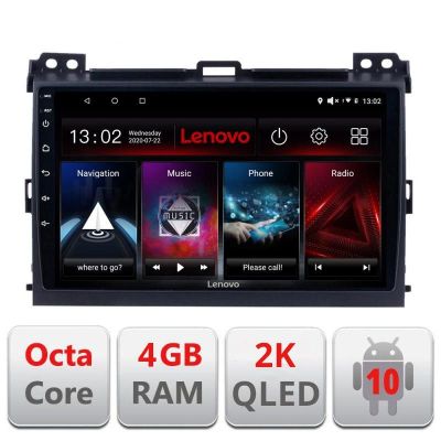 Navigatie Toyota Prado 2004-2009 L-456, Octacore, 4Gb RAM, 64Gb Hdd, 4G, QLED 2K, DSP, Carplay, Bluetooth v1