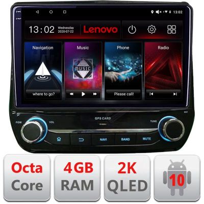 Navigatie dedicata Lenovo Ford Fiesta 2020- , Octacore Qualcomm, 4Gb RAM, 64Gb Hdd, 4G, Qled 2K, DSP, Carplay, Bluetooth