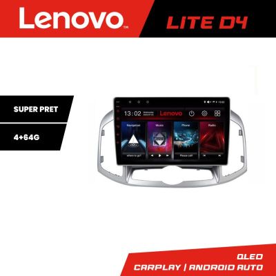 Sistem Multimedia MP5 Chevrolet Captiva 2012-2018 Manual Lenovo Kit-109 4+64 GB Android Waze USB Navigatie Internet Youtube Radio