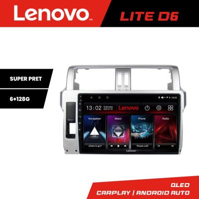 Navigatie Toyota Landcruiser J150 Prado 2014-2017 Lenovo Kit-065 8 core 6+128 GB Android Waze USB Navigatie Internet Youtube Radio