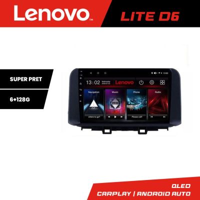 Navigatie Hyundai Kona Lenovo Kit-1058 8 core 6+128 GB Android Waze USB Navigatie Internet Youtube Radio