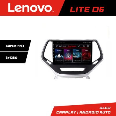 Navigatie Jeep Cherokee 2014-2019 Lenovo Kit-248 8 core 6+128 GB Android Waze USB Navigatie Internet Youtube Radio