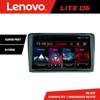 Navigatie VW PQB Lenovo Kit-VW 8 core 6+128 GB Android Waze USB Navigatie Internet Youtube Radio v2