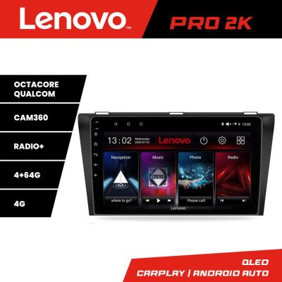 Navigatie Peugeot 308 Quad Core Lenovo Kit-038 8 core QLED 2K 4+64 360 Android Waze USB Navigatie Internet Youtube Radio