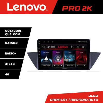 Navigatie BMW X1 E84 Lenovo Kit-219 cu Android Radio Bluetooth internet 8 core QLED 2K 4+64 360