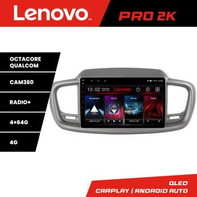 Navigatie Honda Civic 2016-2020 8 core QLED 2K 4+64 360 Android Waze USB Navigatie Internet Youtube Radio Lenovo