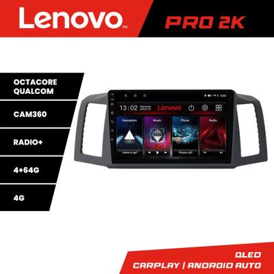 Navigatie Jeep Grand Cherokee 2008-2010 Android radio gps internet 8 core QLED 2K 4+64 360 Lenovo