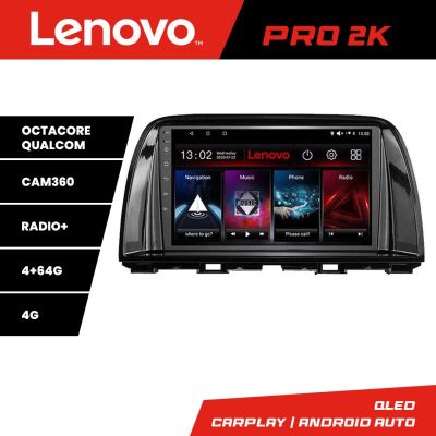 Navigatie Mazda CX5 2015-2017 Android radio gps internet 8 core QLED 2K 4+64 360 Lenovo