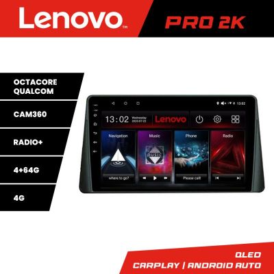 Navigatie Ford Focus 4 Kuga 2018-2023 Lenovo core QLED 2K 4+64 360 Android Waze USB Navigatie Internet Youtube Radio