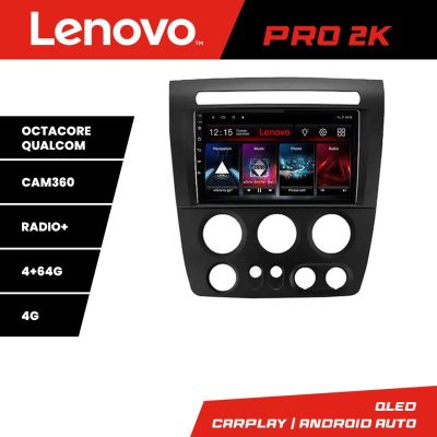 Navigatie Hummer H3 8 core QLED 2K 4+64 360 Quad Core Android Waze USB Navigatie Internet Youtube Radio Lenovo