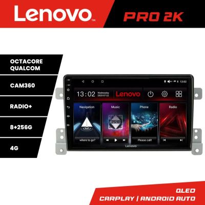 Navigatie Suzuki Grand Vitara Old Quad Core Lenovo Kit-053 8 core QLED 2K 8+256 360 Android Waze USB Navigatie Internet Youtube Radio