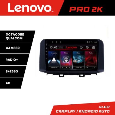 Navigatie Hyundai Kona Lenovo Kit-1058 8 core QLED 2K 8+256 360 Android Waze USB Navigatie Internet Youtube Radio