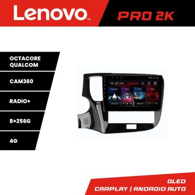 Navigatie Mitsubishi Oultander 2020- Lenovo Kit-1230-20 8 core QLED 2K 8+256 360 Android Waze USB Navigatie Internet Youtube Radio