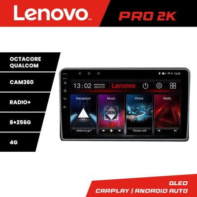 Navigatie Eclipse Cross 2019- Lenovo Kit-eclipse 8 core QLED 2K 8+256 360 Android Waze USB Navigatie Internet Youtube Radio