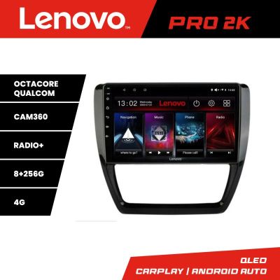 Navigatie VW Jetta 2011-2018 Lenovo Kit-JETTLenovo Kit-15 8 core QLED 2K 8+256 360 Android Waze USB Navigatie Internet Youtube Radio