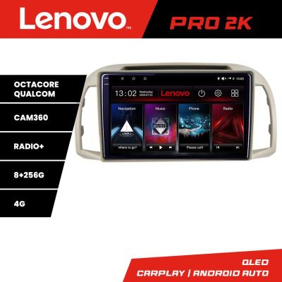 Navigatie Mini 2007-2011 8 core QLED 2K 8+256 360 Android Waze USB Navigatie Internet Youtube Radio Lenovo