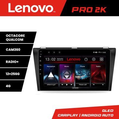 Navigatie Peugeot 308 Quad Core Lenovo Kit-038 8 core QLED 2K 12+256 360 Android Waze USB Navigatie Internet Youtube Radio