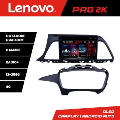 Navigatie Hyundai Sonata Lenovo Kit-417 8 core QLED 2K 12+256 360 Android Waze USB Navigatie Internet Youtube Radio