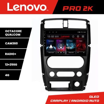 Navigatie Jimny 2007-2016 Lenovo Kit-JIMNY07 8 core QLED 2K 12+256 360 Android Waze USB Navigatie Internet Youtube Radio