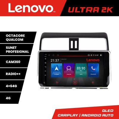 Navigatie Toyota Prado J150 2018- Lenovo Kit-1065 8 core QLED Qualcomm 4+64 360 Android Waze USB Navigatie Internet Youtube Radio