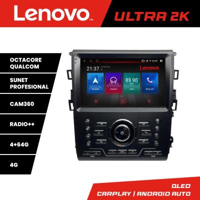 Navigatie Mondeo MK5 SYNC2 si SYNC 3 2015-2022 8 core QLED Qualcomm 4+64 360 Android Waze USB Navigatie Internet Youtube Radio Lenovo