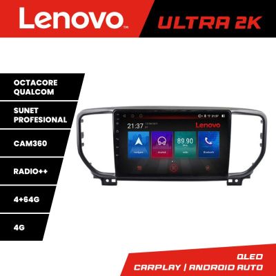 Navigatie Kia Sportage facelift 2019 - Lenovo Kit-sportage-19 8 core QLED Qualcomm 4+64 360 Android Waze USB Navigatie Internet Youtube Radio