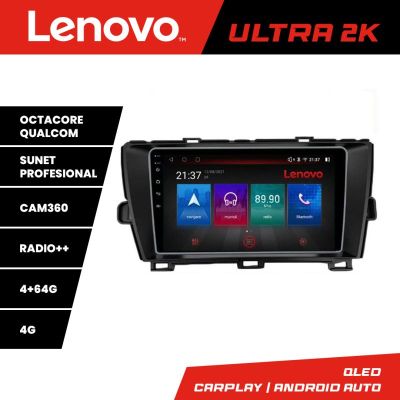 Navigatie Toyota Prius 2009-2014 Lenovo Kit-TY39 8 core QLED Qualcomm 4+64 360 Android Waze USB Navigatie Internet Youtube Radio