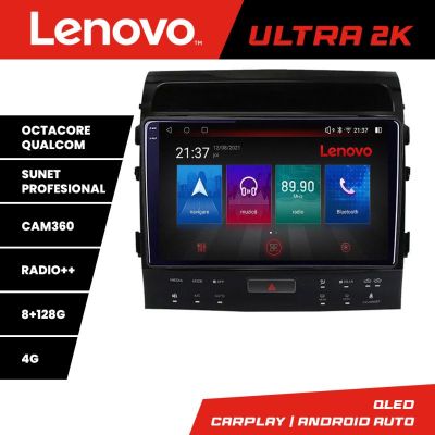 Navigatie Toyota Landcruiser 200 V8 2007-2015 cu navi si 360 Octacore, 8 Gb RAM, 128 Gb Hdd, 4G, Qled 2K, DSP, Carplay AA, 360,Bluetooth