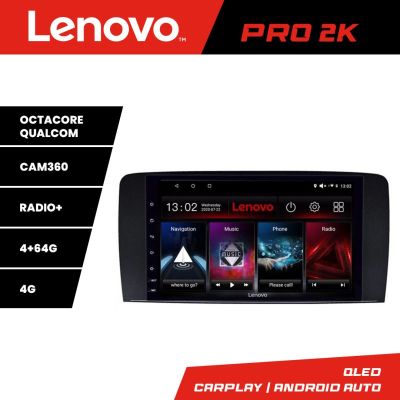 Navigatie Mercedes Clasa R Lenovo Kit-215 8 core QLED 2K 4+64 360 Android Waze USB Navigatie Internet Youtube Radio