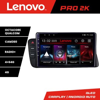 Navigatie Audi A4 2008-2016 NON-MMI Lenovo Kit-A4 8 core QLED 2K 4+64 360 Android Waze USB Navigatie Internet Youtube Radio