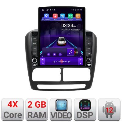 Navigatie Fiat Doblo 2010-2017 KIT-DOBLO10 ecran tip TESLA 9.7" cu Android Radio Bluetooth Internet GPS WIFI 2+32 DSP Quad