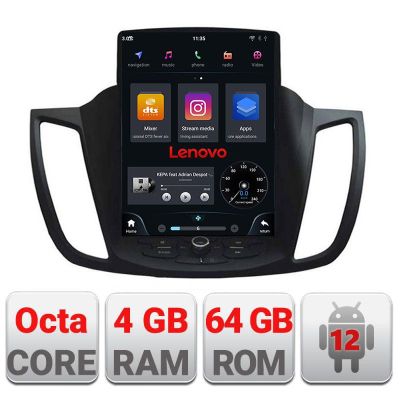 Navigatie Ford Kuga 2013-2020 tip tesla radio gps internet Qualcomm 8X 4+64 360 4G carplay android auto  kit-tesla-362+ULTRA-9.7-4+64