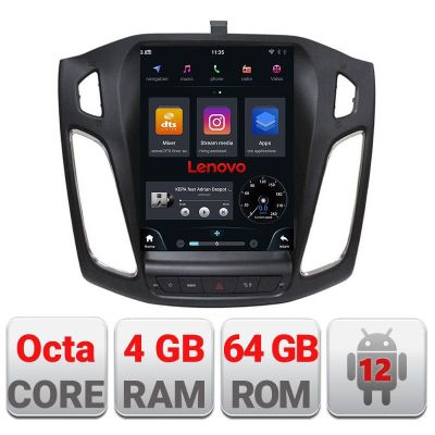 Navigatie Ford Focus 3 tip tesla radio gps internet Qualcomm 8X 4+64 360 4G carplay android auto  kit-tesla-150+ULTRA-9.7-4+64