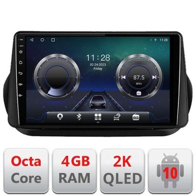 Navigatie Peugeot Bipper, CitroenNemo, Fiat Qubo 2008-2017 Android ecran Qled 2K Octa core 4+32 Kit-bipper+EDT-E410-2K v1