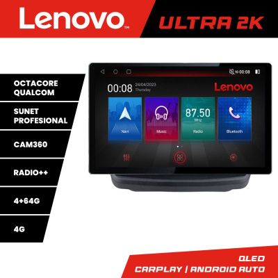 Navigatie Hyundai Genesis Lenovo PRO 4+64 2K 13 inch qled android 4G DSP gps internet  Kit-GENESYS