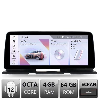 Navigatie dedicata Edotec BMW Seria 6 F06 masini cu EVO Android ecran 12.3" 4+64 4G BT