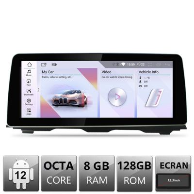 Navigatie BMW Seria 5 F10 2012-2015 cu ecran NBT Android ecran 12.3" 8+128 4G BT