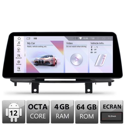 Navigatie BMW X5 X6 F15 F16 2016-2019 cu ecran EVO Android ecran 12.3" 4+64 4G BT