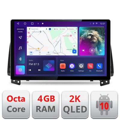 Navigatie dedicata Hyundai Santa Fe N-008 Edonav ecran 13" 2K 8 si 128 Android Waze USB Navigatie 4G 360 Toslink Youtube Radio KIT