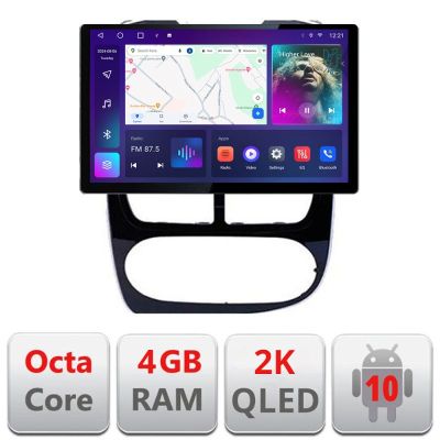 Navigatie dedicata Renault Clio 4 V1 N-467 Edonav ecran 13" 2K 8 si 128 Android Waze USB Navigatie 4G 360 Toslink Youtube Radio KI