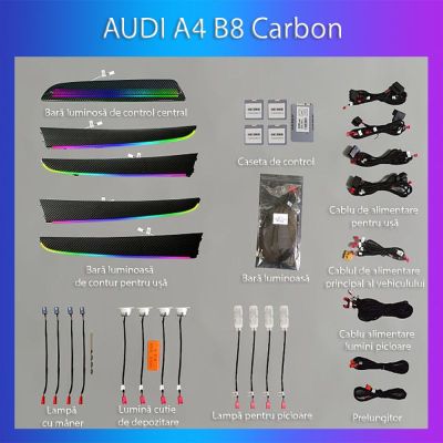 Lumini ambientale  Audi A4 B8 2009-2016 set complet control telefon sau sistem original