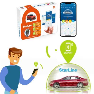 Alarmă auto online Starline S9 2G GSM, integrare CAN-OEM, functie pornire motor la distanță, 2xSIM, Bluetooth