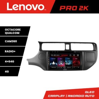 Navigatie Kia Rio 2011-2013 Lenovo Kit-204 8 core QLED 2K 4+64 360 Android Waze USB Navigatie Internet Youtube Radio v1