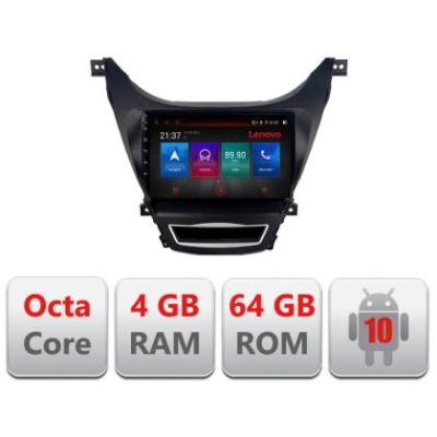 Navigatie HHyundai Elantra 2011-2013 E-092 Octa Core cu Android Radio Bluetooth Internet GPS WIFI DSP 4+64GB 4G