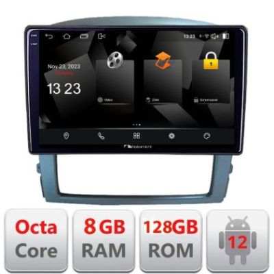 Navigatie Kia Sorento 2002-2008 Android Octa Core Qualcomm 2K Qled 8+128 DTS DSP 360 4G Optical