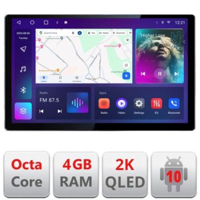 Navigatie dedicata Fiat 500L 2012-2017 N-500L Edonav ecran 13" 2K 8 si 128 Android Waze USB Navigatie 4G 360 Toslink Youtube Radio