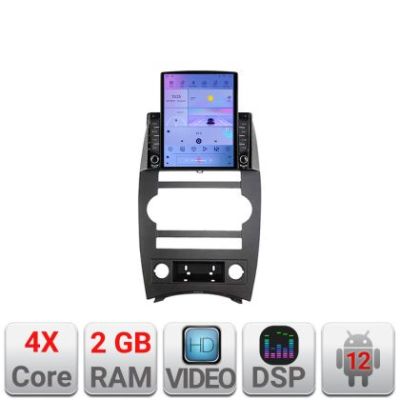 Navigatie Jeep Commander Android radio gps internet quad core 2+32 ecran vertical 9.7" Kit-commander+EDT-E708