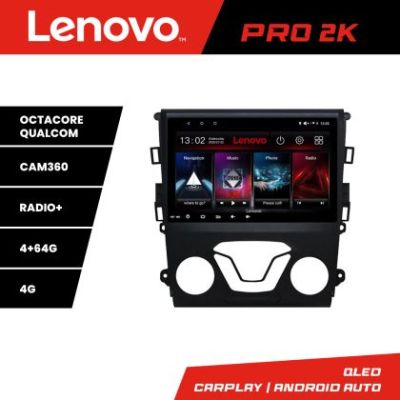 Navigatie Ford Mondeo 2013-2020 Lenovo Kit-377 8 core QLED 2K 4+64 360 Android Waze USB Navigatie Internet Youtube Radio