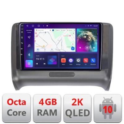 Navigatie Audi TT 2004-2011 C-078 Android Octa Core Ecran 2K QLED GPS 4G 4+32GB 360 KIT-078+EDT-E409-2K