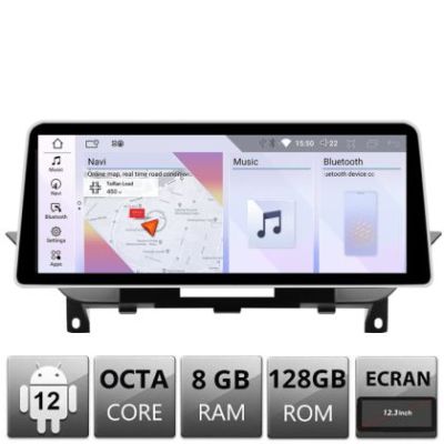 Navigatie BMW X1 E84 2010-2011 cu ecran CIC Android ecran 12.3" 8+128 4G BT